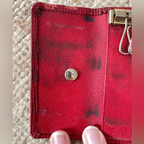 Louis Vuitton epi leather 4 key and card holder LV - Picture 12 of 14